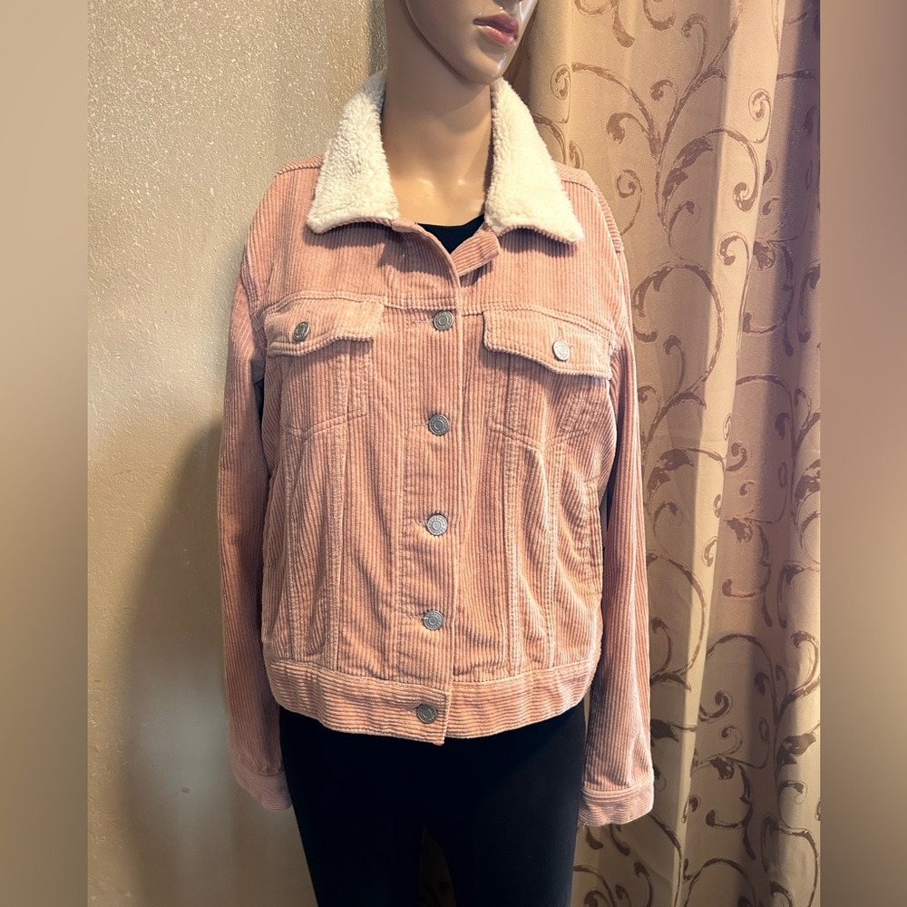 Pacsun, Women’s PearL Pink, Corduroy Button Jacket, US Size M